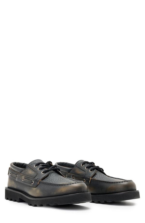 オールセインツ メンズ シューズ オックスフォード AllSaintskiff Boat Shoe Black Brown ブラック