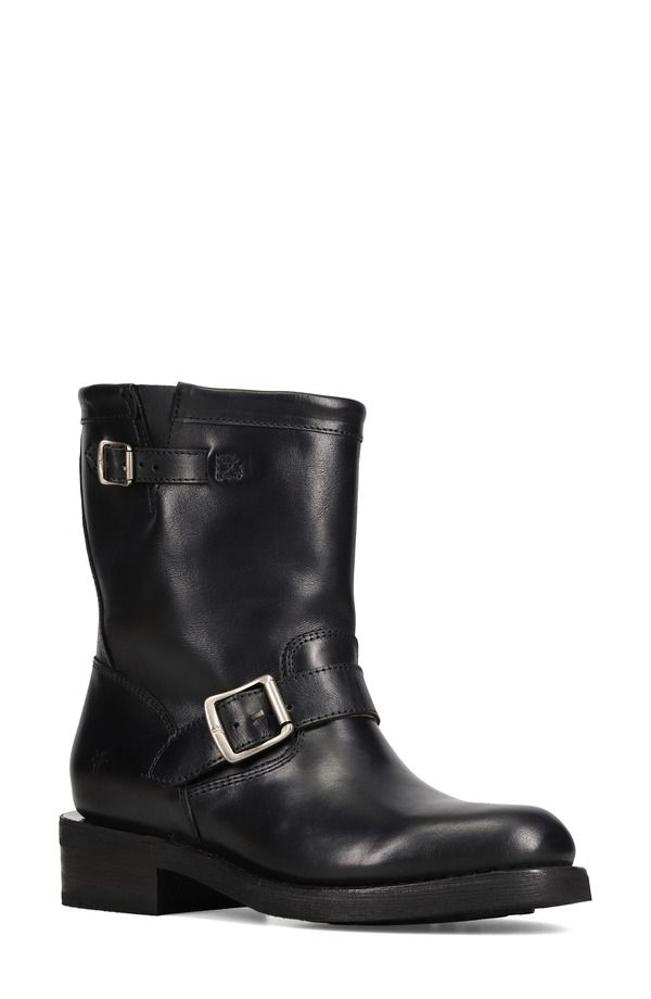 フライ レディース シューズ ブーツ・レインブーツ Frye Viv Short Engineer Boot Black ブラック