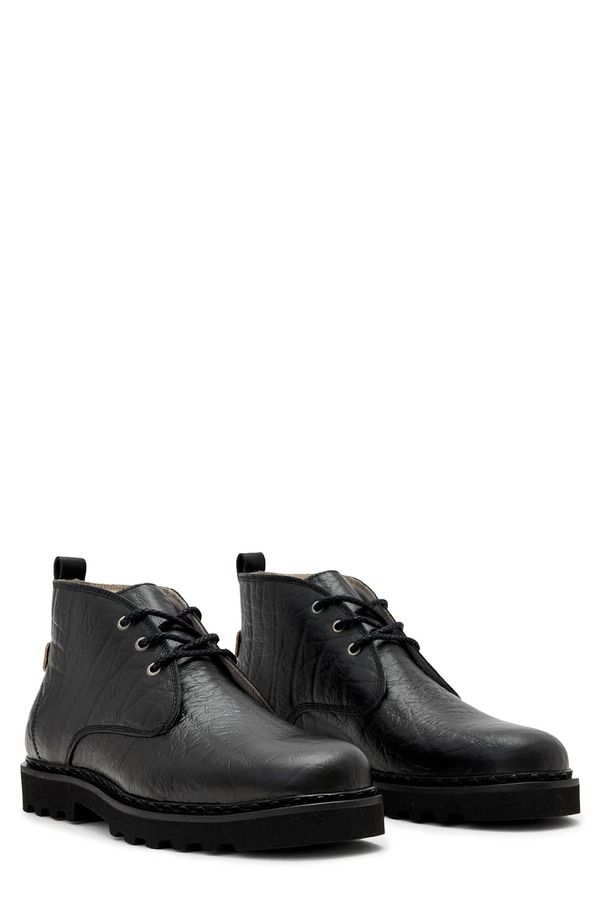 オールセインツ メンズ シューズ ブーツ・レインブーツ AllSaintskiff Mid Boot Black Grain ブラック