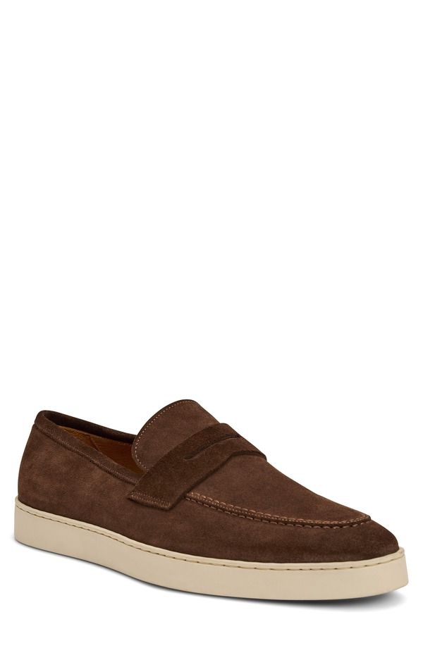 ブルーノマグリ メンズ シューズ ローファー Bruno Magli Prato Penny Loafer Brown Suede ブラウン