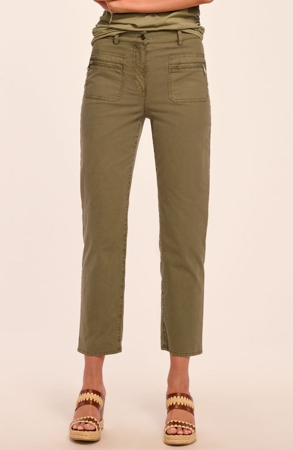 レイミー ブルック レディース ボトムス レギンス パンツ コットン アンクル Ramy Brook Emmy Stretch Cotton Twill Ankle Pantsafari Green グリーン