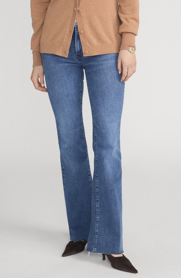 フレーム レディース ボトムス デニムパンツ ジーンズ FRAME The Icon Raw Hem Flare Jeans Ease Raw After