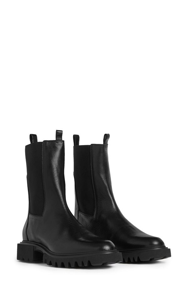 オールセインツ レディース シューズ ブーツ・レインブーツ チェルシーブーツ チェルシー AllSaints Hallie Lug Sole Chelsea Boot Black ブラック