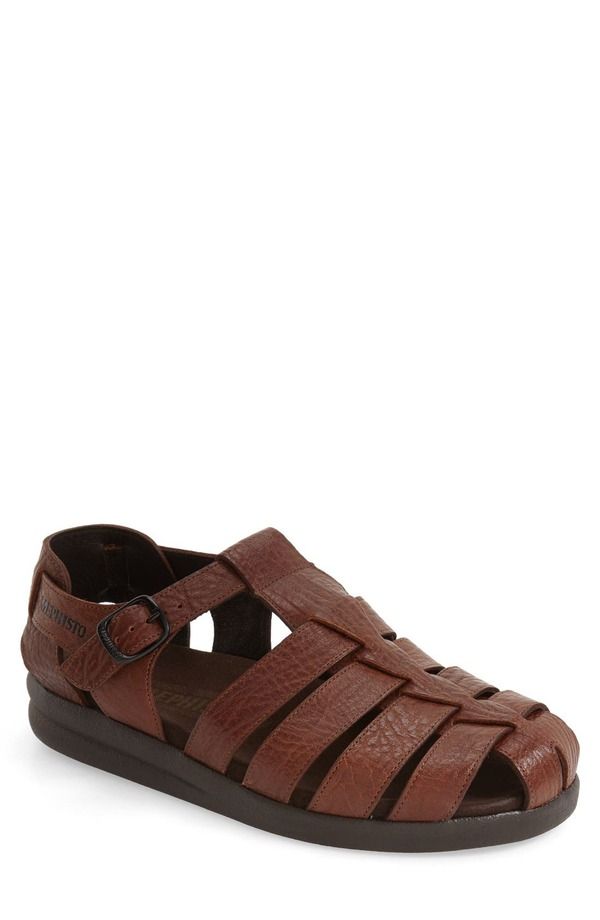メフィスト メンズ シューズ サンダル Mephisto Sam Fisherman Sandal Tan Leather タン