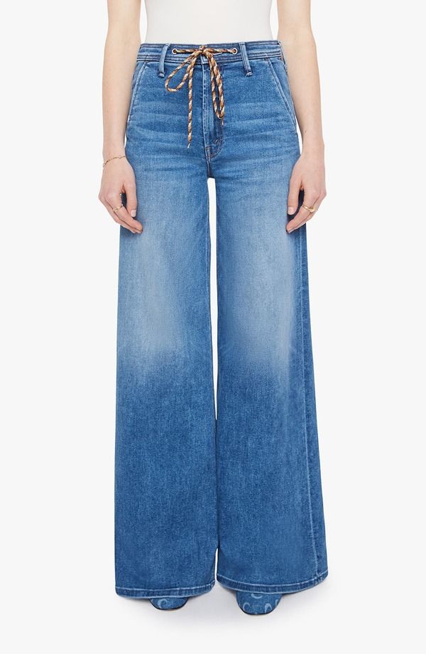 マザー レディース ボトムス デニムパンツ ワイドレッグ ジーンズ MOTHER The Drawn Undercover Prep Sneak Wide Leg Jeans Fuzzy Wuzzy Was A Bear