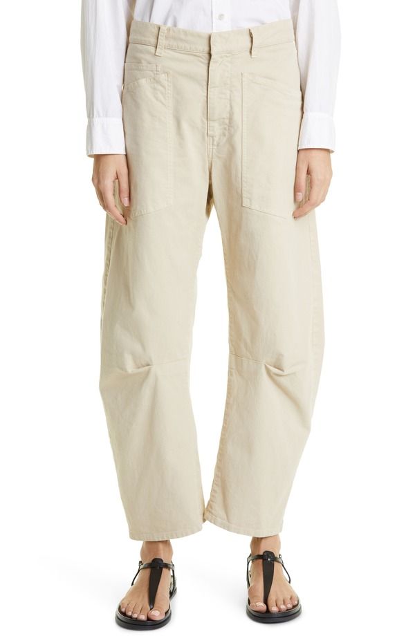 ニリロータン レディース ボトムス レギンス パンツ コットン Nili Lotan Shon Stretch Cotton Pantsandstone