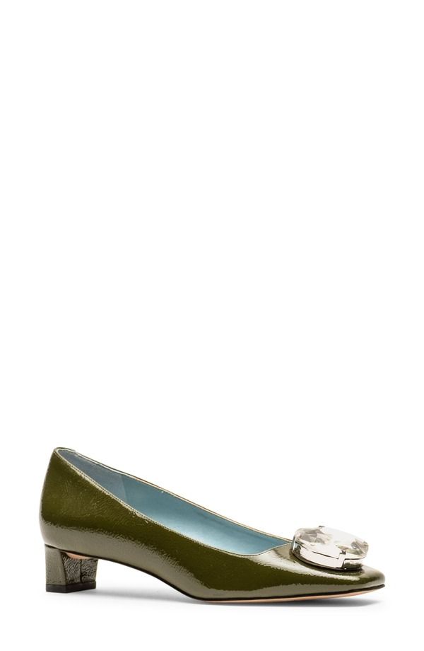 フランセスバレンタイン レディース シューズ ヒール Frances Valentine Mary Square Toe Pump Olive オリーブ