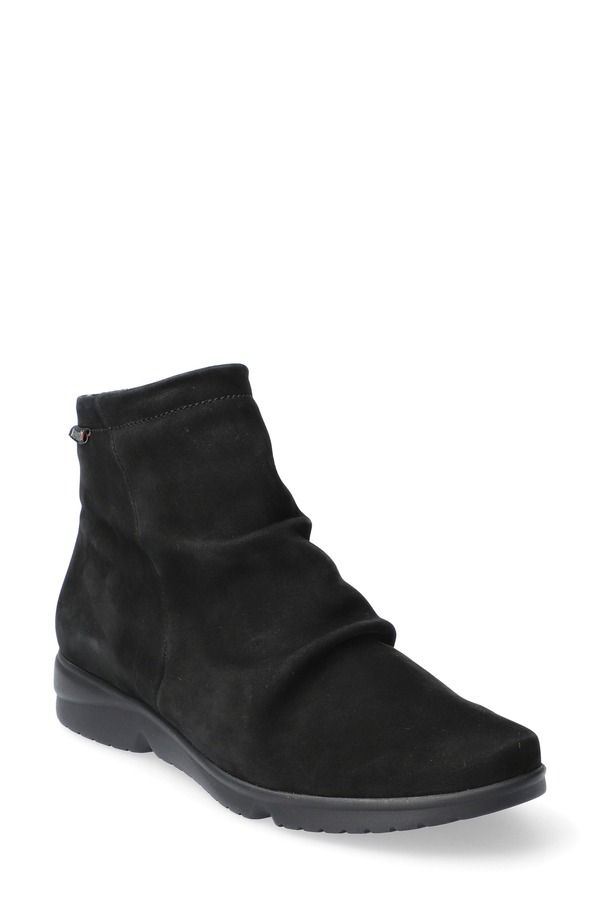 メフィスト レディース シューズ ブーツ・レインブーツ Mephisto Rezia Bootie Black Bucksoft 6900 ブラック