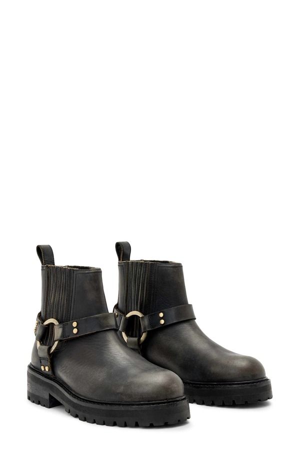 オールセインツ レディース シューズ ブーツ・レインブーツ AllSaints Maddie Lug Sole Biker Boot Dark Brown ブラウン