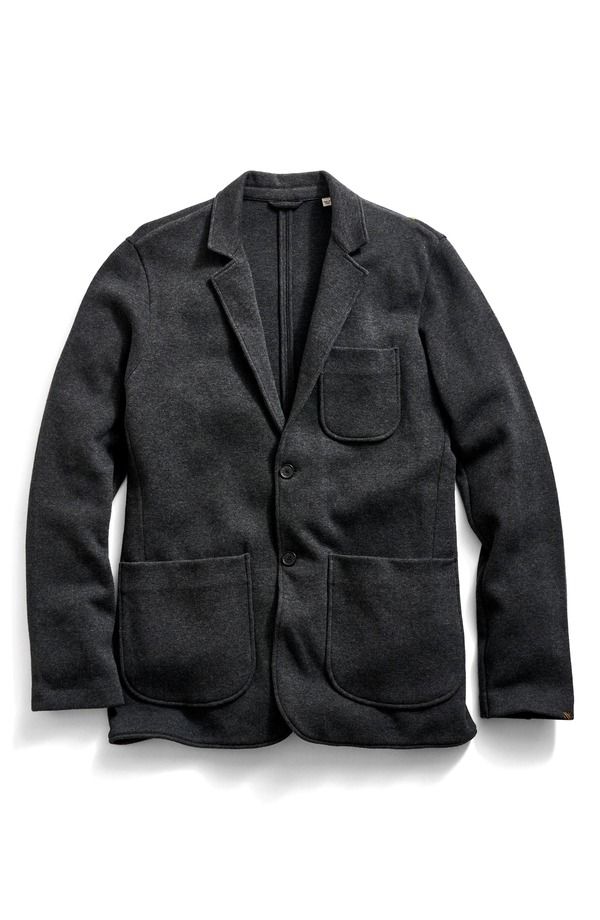 ビリーレイド メンズ アウター ジャケット・ブルゾン コート ニット Billy Reid Heathered Knit Sport Coat Charcoal Heather チャコール