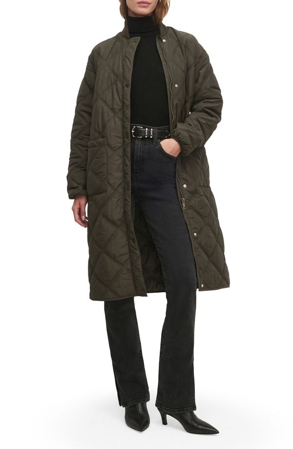フェイバリット ドーター レディース アウター ジャケット・ブルゾン キルティング コットン Favorite Daughter The Walk in the Park Cotton Blend Quilted Jacket Dark Olive オリーブ