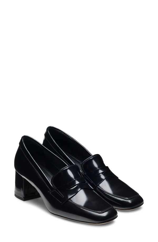マグナーニ レディース シューズ ヒール ローファー Magnanni Stasia Penny Loafer Pump Black ブラック
