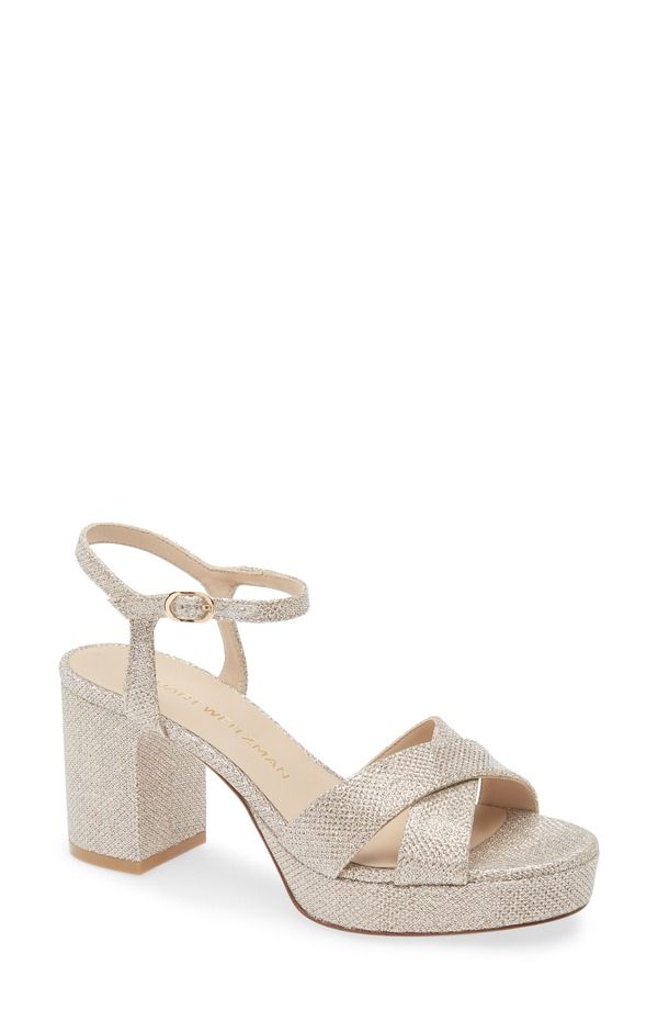 スチュアート ワイツマン レディース シューズ ヒール プラットフォーム サンダル Stuart Weitzman Dayna Platform 80 Sandal Poudre