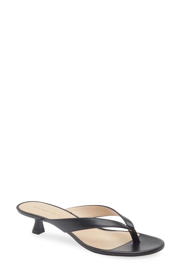 スチュアート ワイツマン レディース シューズ ヒール サンダル Stuart Weitzman Rio Kitten Heel Sandal Black ブラック