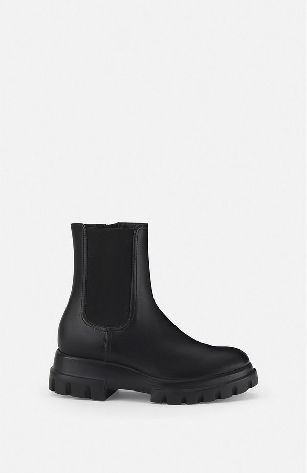 エージーエル レディース シューズ ブーツ・レインブーツ スエード アンクル AGL Chunky Beat Waterresistant suede ankle boot Black ブラック