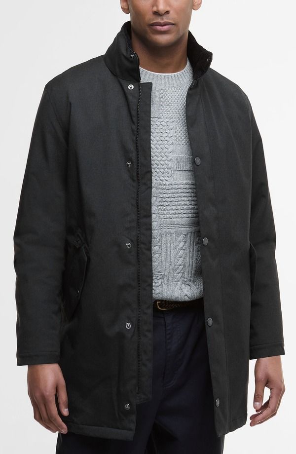 バブアー メンズ アウター ジャケット・ブルゾン Barbour Winter Powell Waterproof Jacket Black ブラック
