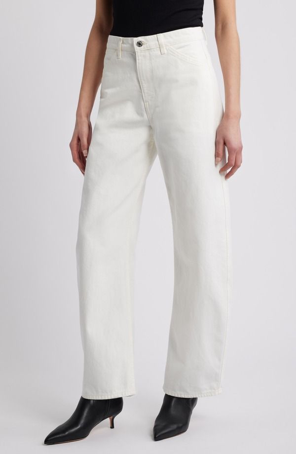 ニリロータン レディース ボトムス デニムパンツ ジーンズ Nili Lotan Tribeca Barrel Jeans Cream クリーム