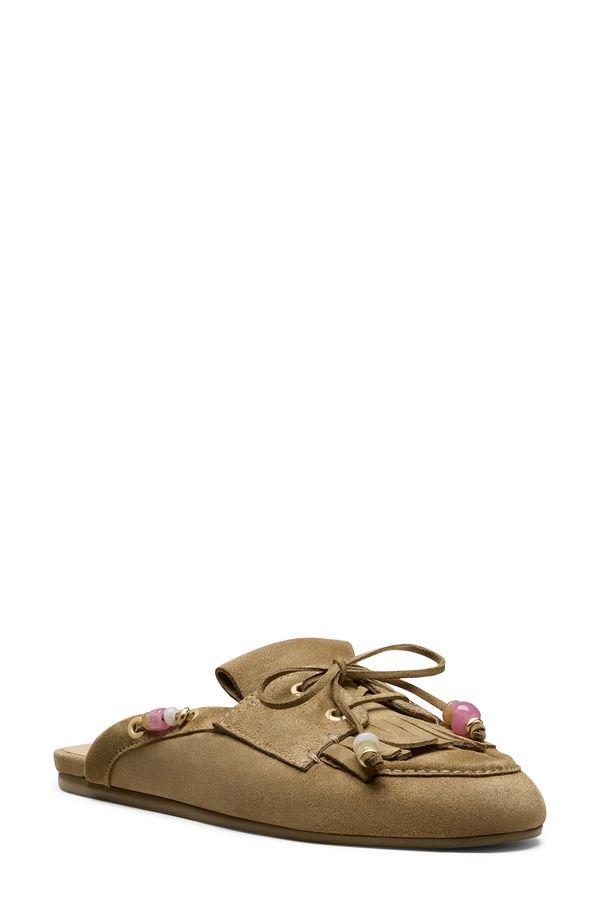 スチュアート ワイツマン レディース シューズ パンプス Stuart Weitzman Majorca Tinsley Mule Golden Olive オリーブ