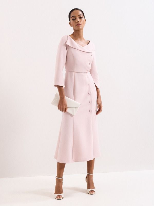 フェイズ・エイト レディース トップス ワンピース Phaseight Sienna Tux Dress Pale Pink ピンク