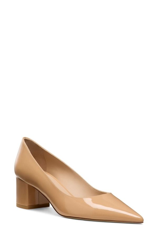スチュアート ワイツマン レディース シューズ ヒール Stuart Weitzman Stuart Power 50 Block Heel Pump Adobe