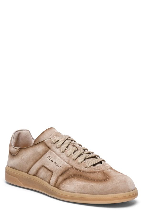サントーニ メンズ シューズ スニーカー Santoni Oly Cube Sneaker Beige ベージュ