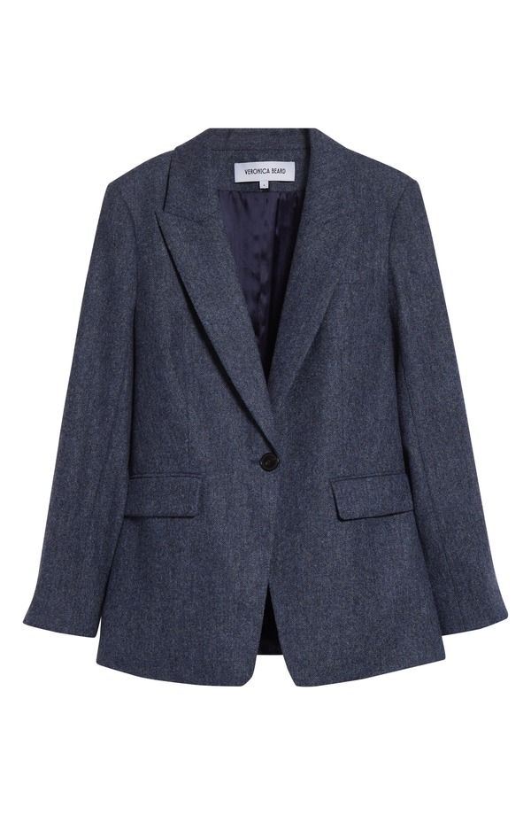 ヴェロニカ ベアード レディース アウター ジャケット・ブルゾン ウール Veronica Beard Vega Wool Dickey Jacket Blue Melange ブルー