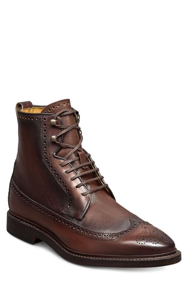 アレン エドモンズ メンズ シューズ ブーツ・レインブーツ ウィングチップ Allen Edmonds Maddox Reserve Wingtip Dress Boot Chili Caviar