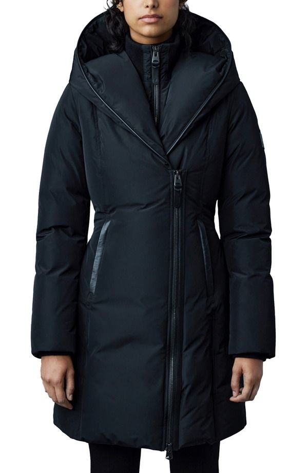 マッカージュ レディース アウター ジャケット・ブルゾン コート ダウン Mackage Kay Wateresistant Down Coat Black ブラック