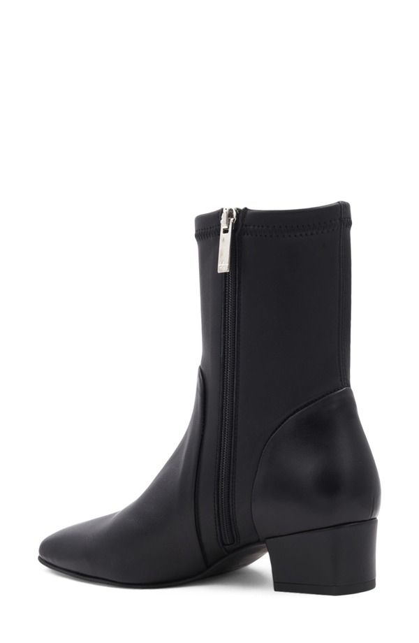 アクアタリア レディース シューズ ブーツ・レインブーツ Aquatalia Stassi Weatherproof Bootie Black Leather ブラック
