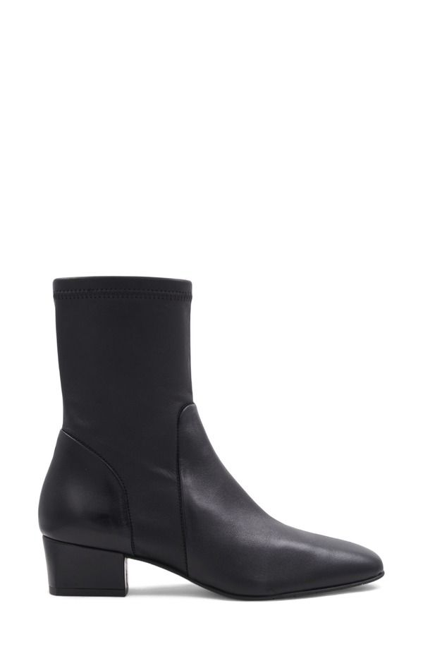 アクアタリア レディース シューズ ブーツ・レインブーツ Aquatalia Stassi Weatherproof Bootie Black Leather ブラック
