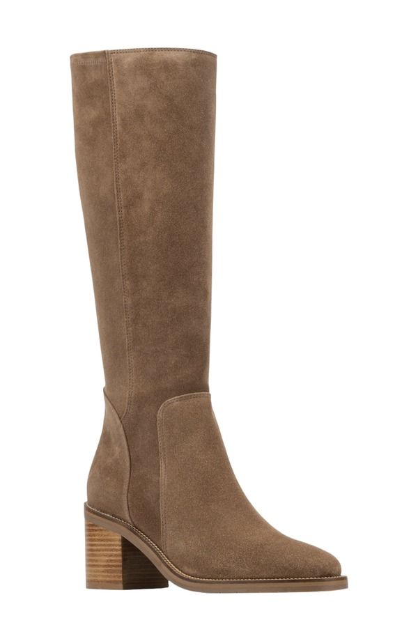 アクアタリア レディース シューズ ブーツ・レインブーツ Aquatalia Jasmina Weatherproof Knee High Boot Champagne Suede シャンパン