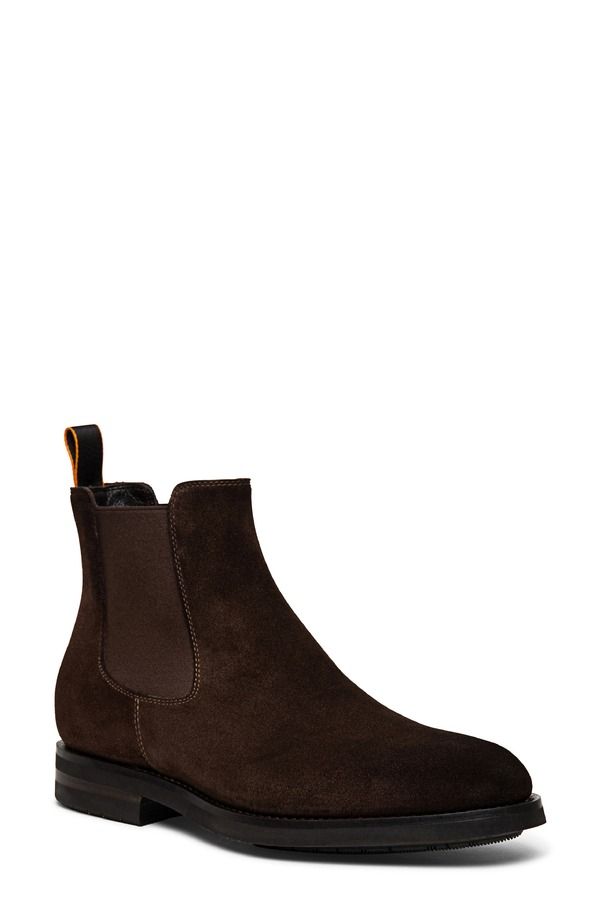 サントーニ メンズ シューズ ブーツ・レインブーツ チェルシーブーツ チェルシー Santoni Enver Chelsea Boot Dark Brown ブラウン