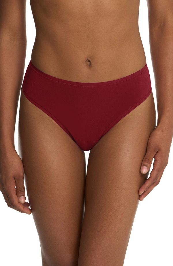 ナトリ レディース アンダーウェア パンツ コットン Natori Bliss Bare Cotton Thong Dk Red レッド 7,015円