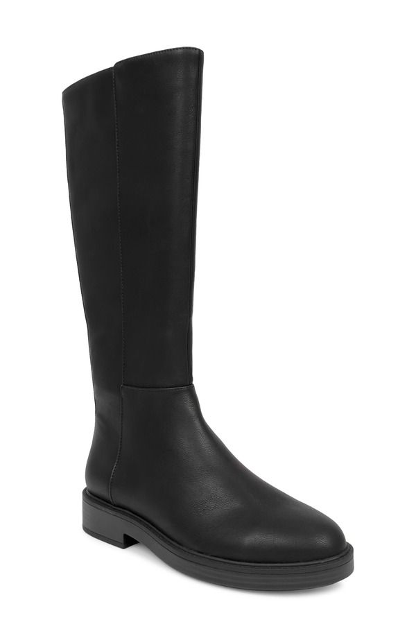 エアロソールズ レディース シューズ ブーツ・レインブーツ トール Aerosoles Prue Tall Boot Black Faux Leather ブラック