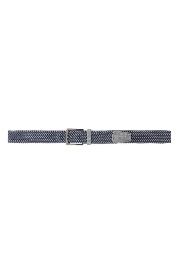 トラビスマヒュー メンズ アクセサリー ベルト TravisMathew Cheers 20 Woven Elastic Belt Dark Blue Dark Grey グレー