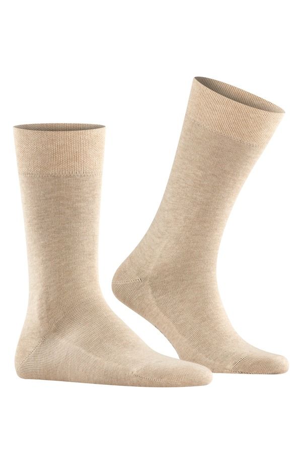 ファルケ メンズ アンダーウェア 靴下 コットン Falke Sensitive London Cotton Blend Socksand Melange サンド
