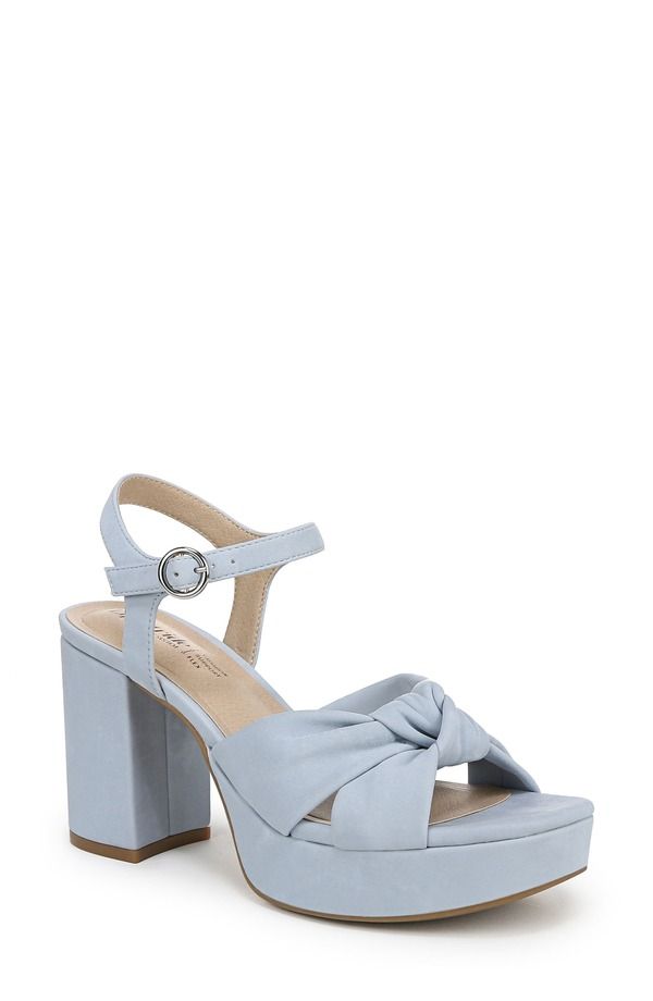 ライフストライド レディース シューズ ヒール プラットフォーム サンダル アンクル LifeStride August Ankle Straplatform Sandal Blue ブルー