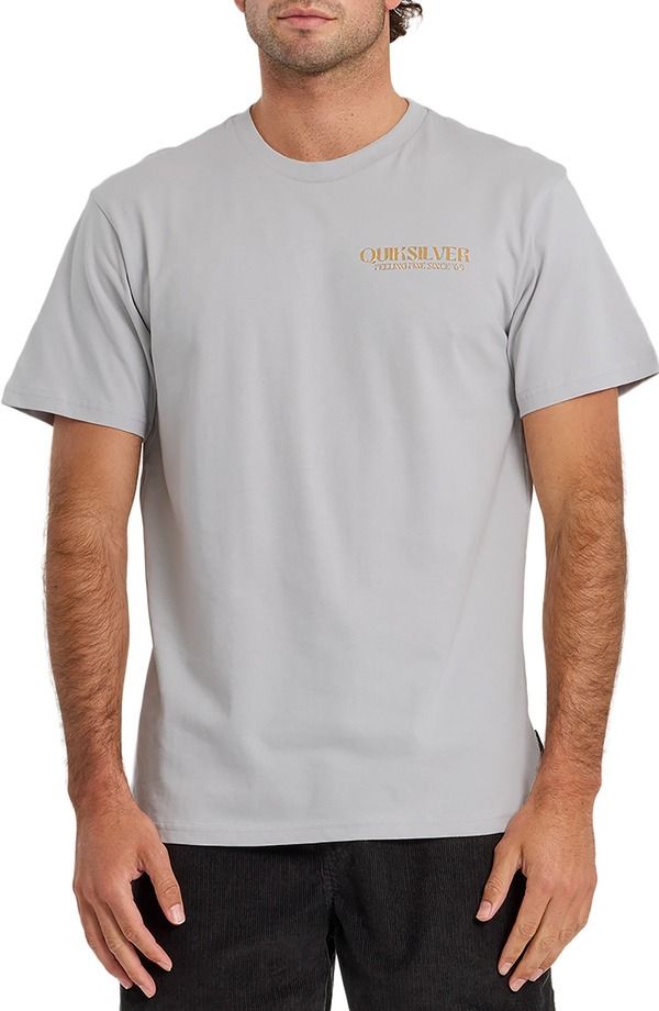 クイックシルバー メンズ トップス Tシャツ コットン グラフィック Quiksilver Free Flow Cotton Graphic TShirt Micro Chip