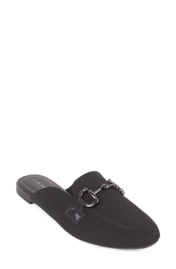 タハリ レディース シューズ スリッポン・ローファー Tahari Augustine Bit Loafer Mule BlackBlack ブラック