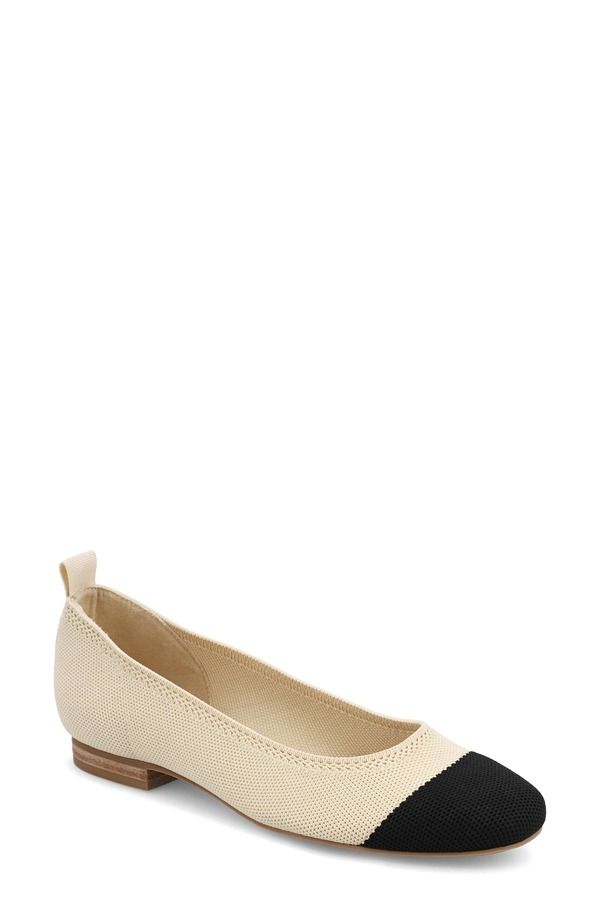 ミア レディース シューズ パンプス ニット MIA Raisa Stretch Knit Flat Sand Black ブラック