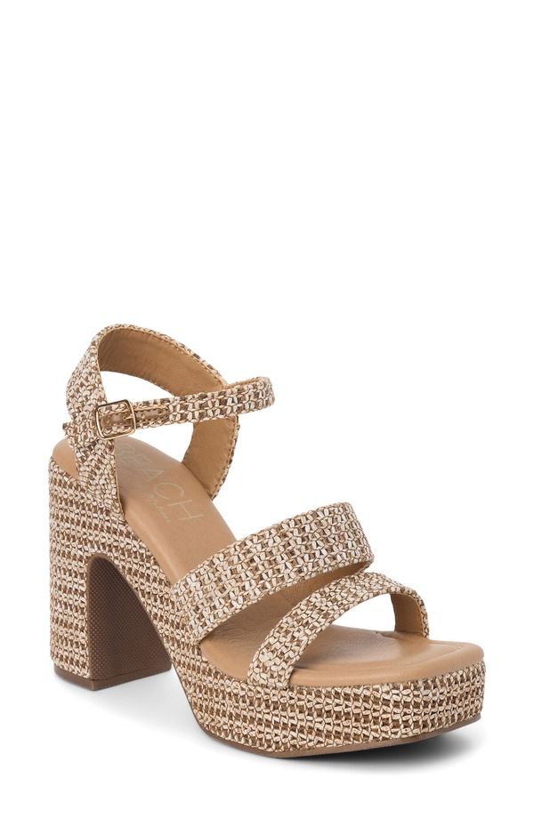 ココナッツバイマッテシィ レディース シューズ ヒール プラットフォーム サンダル アンクル Coconuts by Matisse Alessiankle Straplatform Sandal Brown Raffia ブラウン