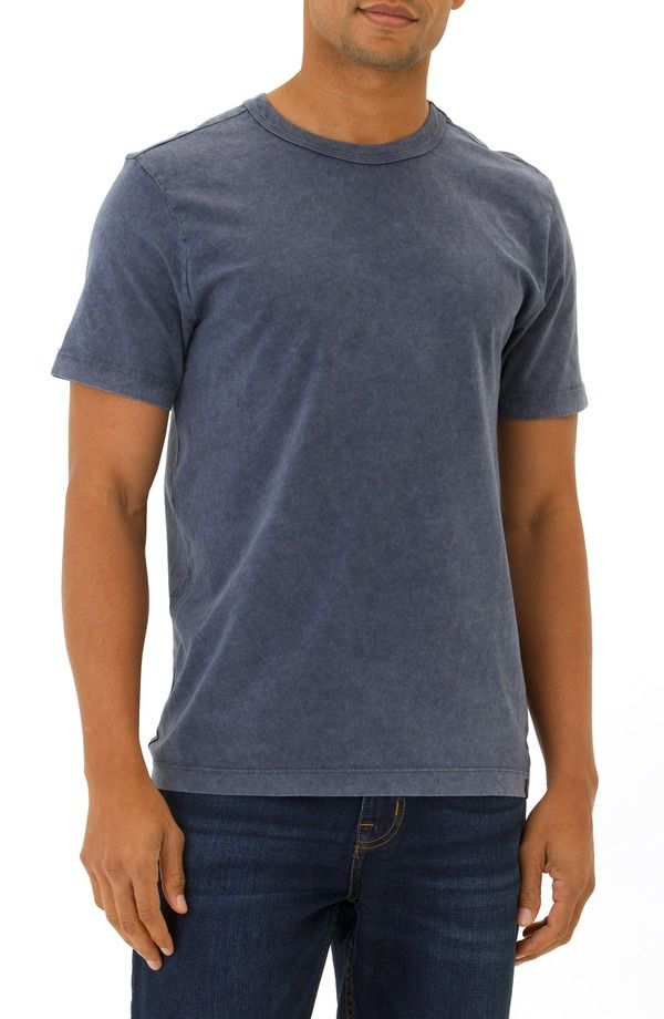 スレッズ・フォー・ソート メンズ トップス Tシャツ コットン Threads 4 Thought Shawn Mineral Wash Cotton TShirt Stargazer