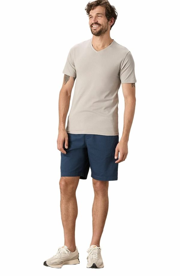 パクト メンズ トップス Tシャツ Vネック ジャージー Pact Luxe Stretch Jersey Slim VNeck Tee Nickel