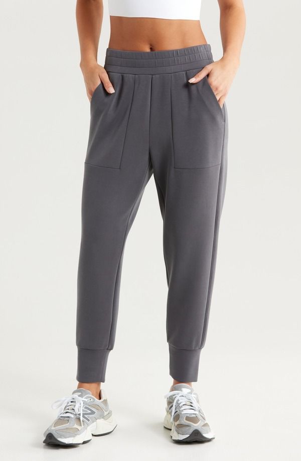 ゼラ レディース ボトムス レギンス ハイウエスト ジョガーパンツ Zella Ultra Soft High Waist Joggers Grey Forged グレー