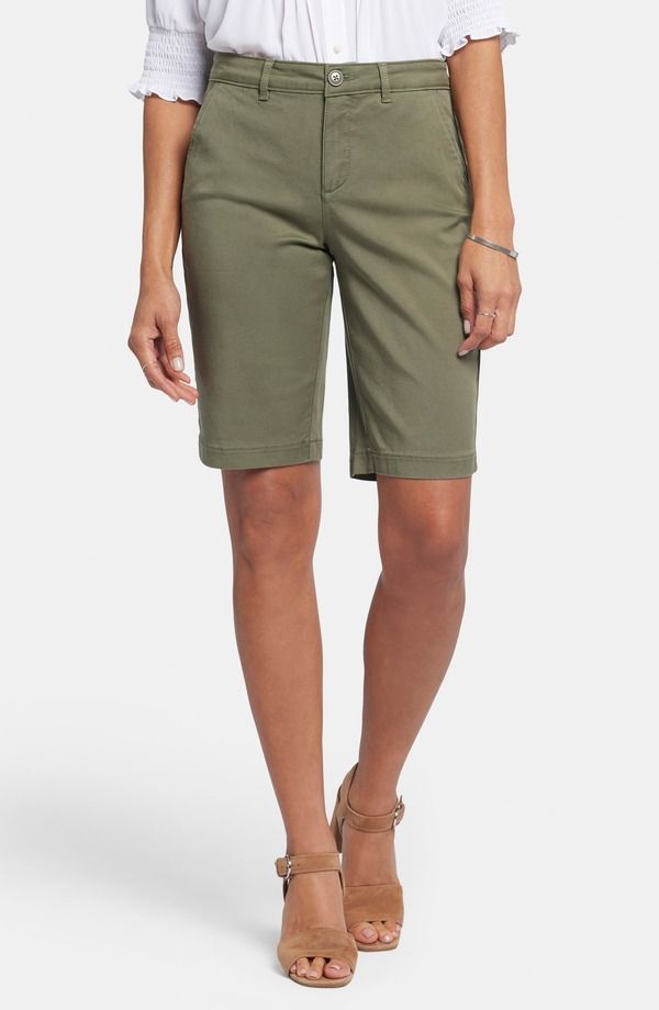 エヌワイディージェイ レディース ボトムス ハーフパンツ・ショーツ ショートパンツ NYDJ Bermuda Shorts Avocado