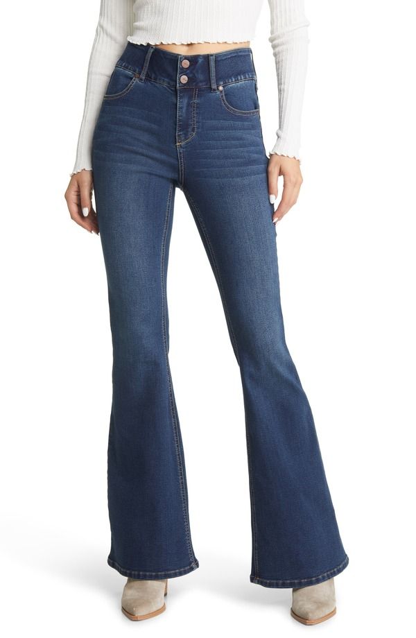 1822 デニム レディース ボトムス デニムパンツ ハイウエスト ジーンズ 1822 Denim Fit Lift High Waist Flare Jeans Oretha