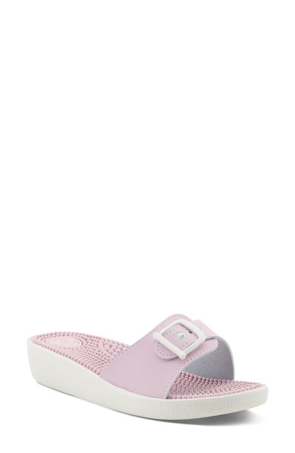 フレクサス レディース シューズ ヒール サンダル Flexus by Spring Step Sabala Slide Sandal Pink ピンク