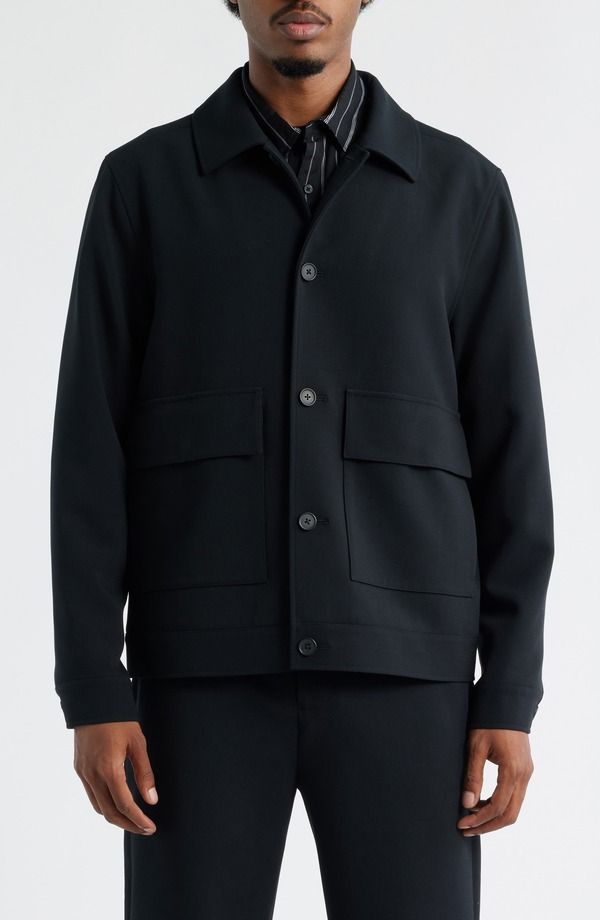 オープンエディット メンズ アウター ジャケット・ブルゾン Open Editwill Jacket Black Caviar ブラック