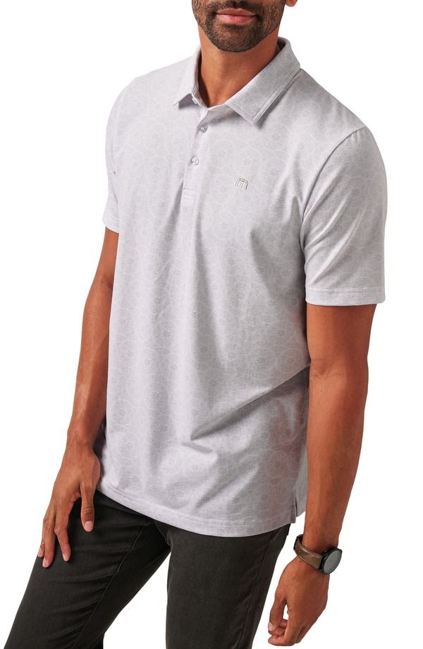 トラビスマヒュー メンズ トップス ポロシャツ TravisMathew Free Passage Polo WhiteGrey ホワイト