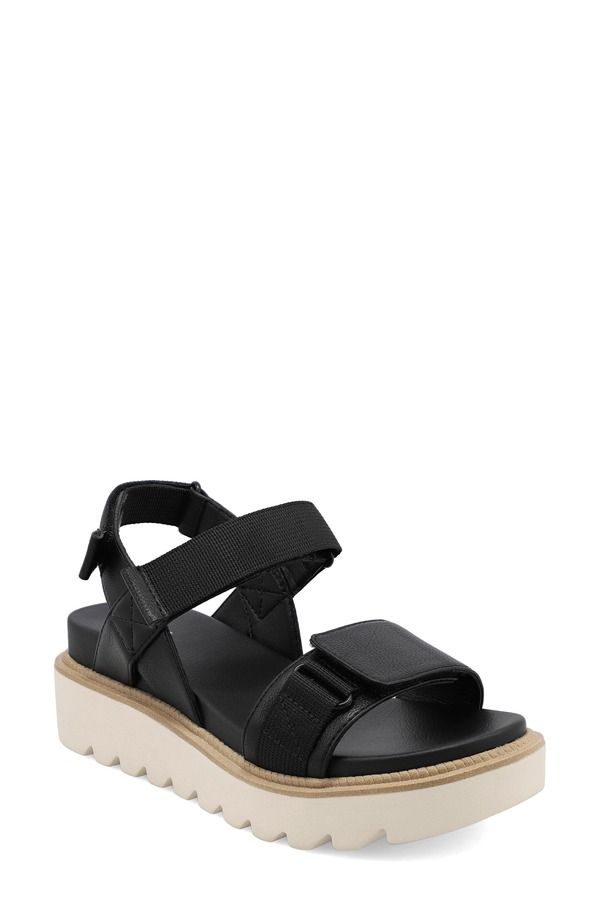 ミア レディース シューズ サンダル プラットフォーム アンクル MIA Jony Ankle Straplatform Sandal Black ブラック